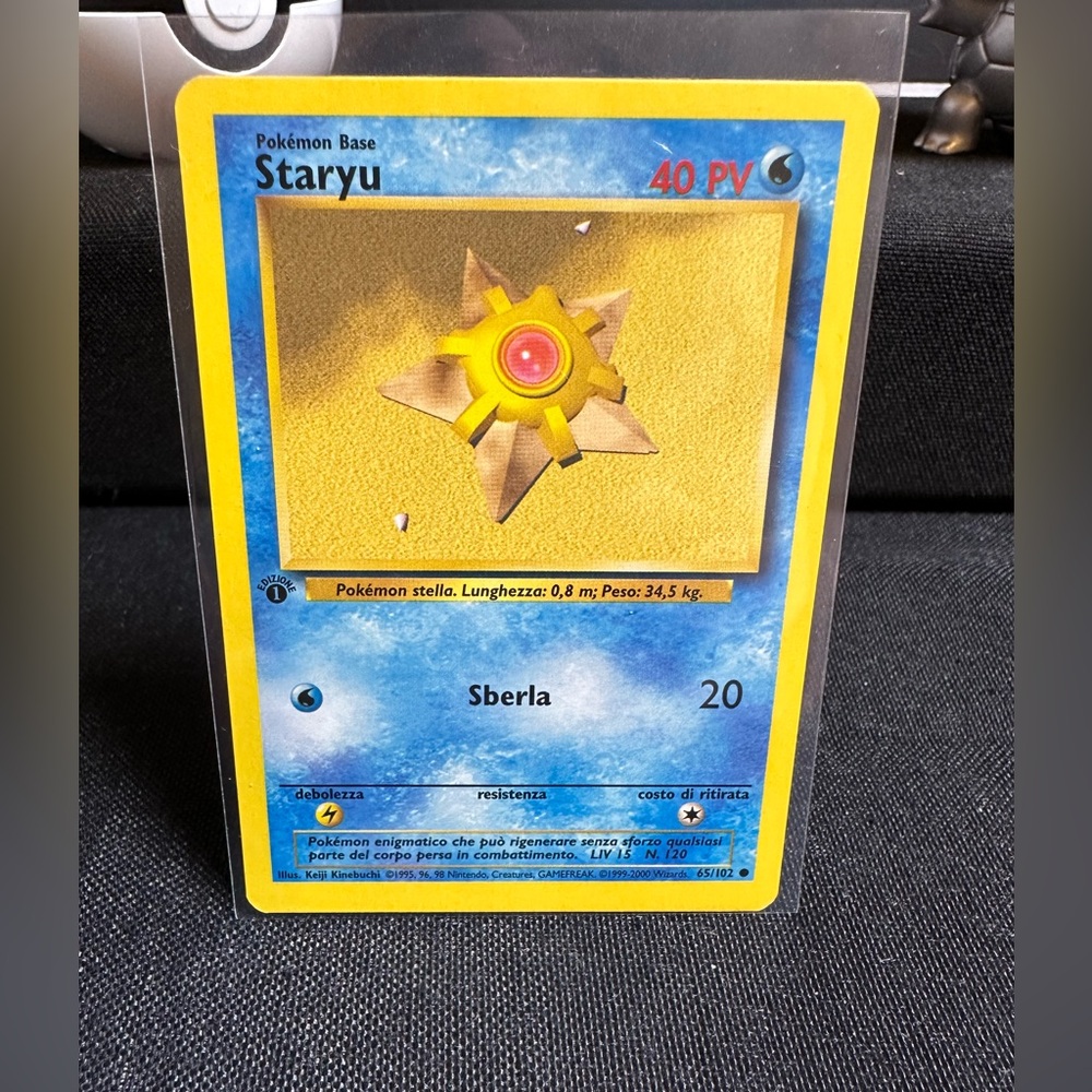 Staryu Base Set 1st Edition Vintage Pokemon Card (Italian)